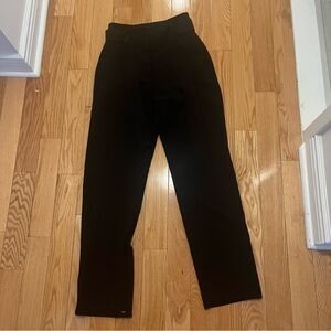 Aritzia High Waisted Black Trousers (with removable tie belt)